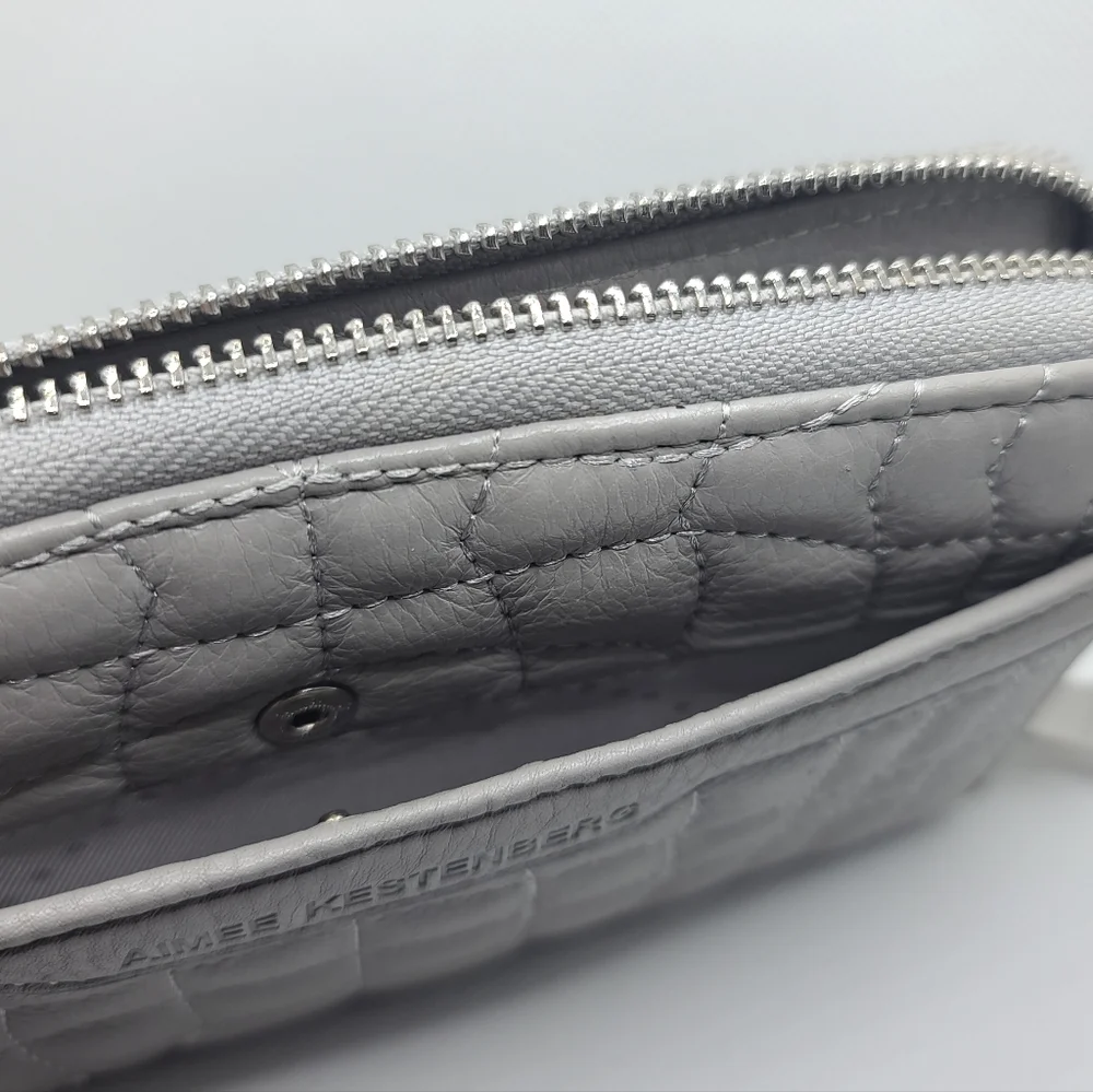 Aimee Kestenberg Light Grey Leather Wallet - Picture 5 of 6